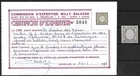 NAPLES ITALIAN STATES 1861 MNH 1/2 Gr INV HEAD Sass #18f CV €8000 CERTIFICATE VF