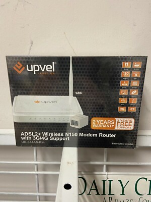 New UPVEL UR-344AN4G+ Wireless 150Mbps Router integrated ADSL2/2+ Modem USB