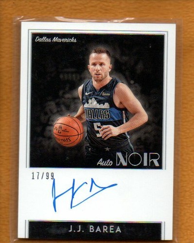 J.J. Barea 2018-19 Panini Noir BK Auto Noir Color /99 - Picture 3 of 4