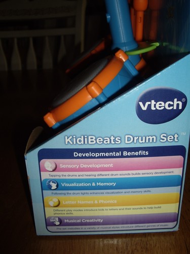 NEW VTech KidiBeats Drum Set Sounds Music Teaches Letters Phonics Memory - Picture 9 of 9