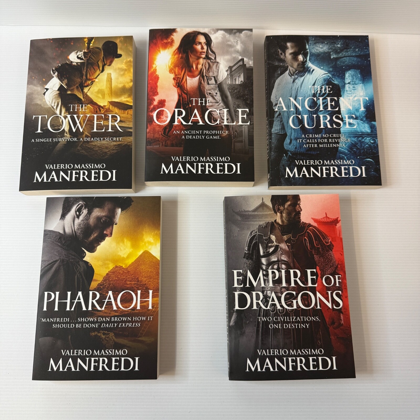 Valerio Massimo Manfredi Historical Drama Paperback Book Set Bundle Job-Lot New