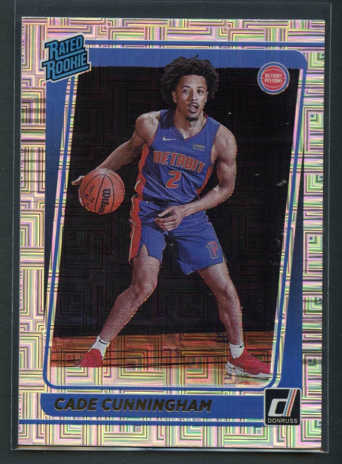 Choice Cade Cunningham Donruss Rated Rookie #211 Holo Silver RC 2021-22 Panini
