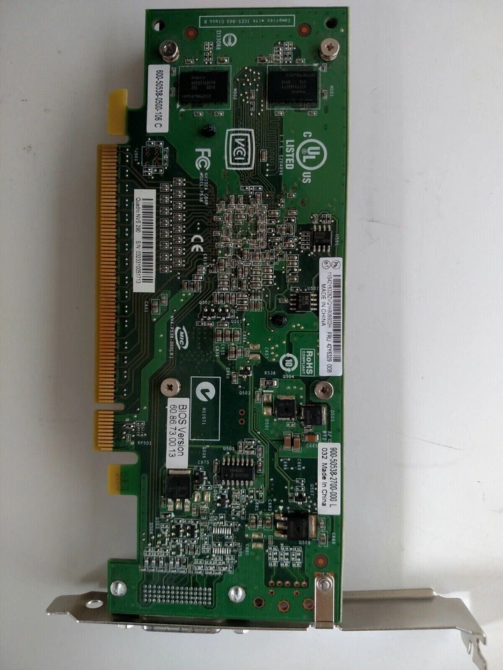 Nvidia P538 Quadro  HIGH PROFILE Dual Video Graphics Card - Image 2 of 4