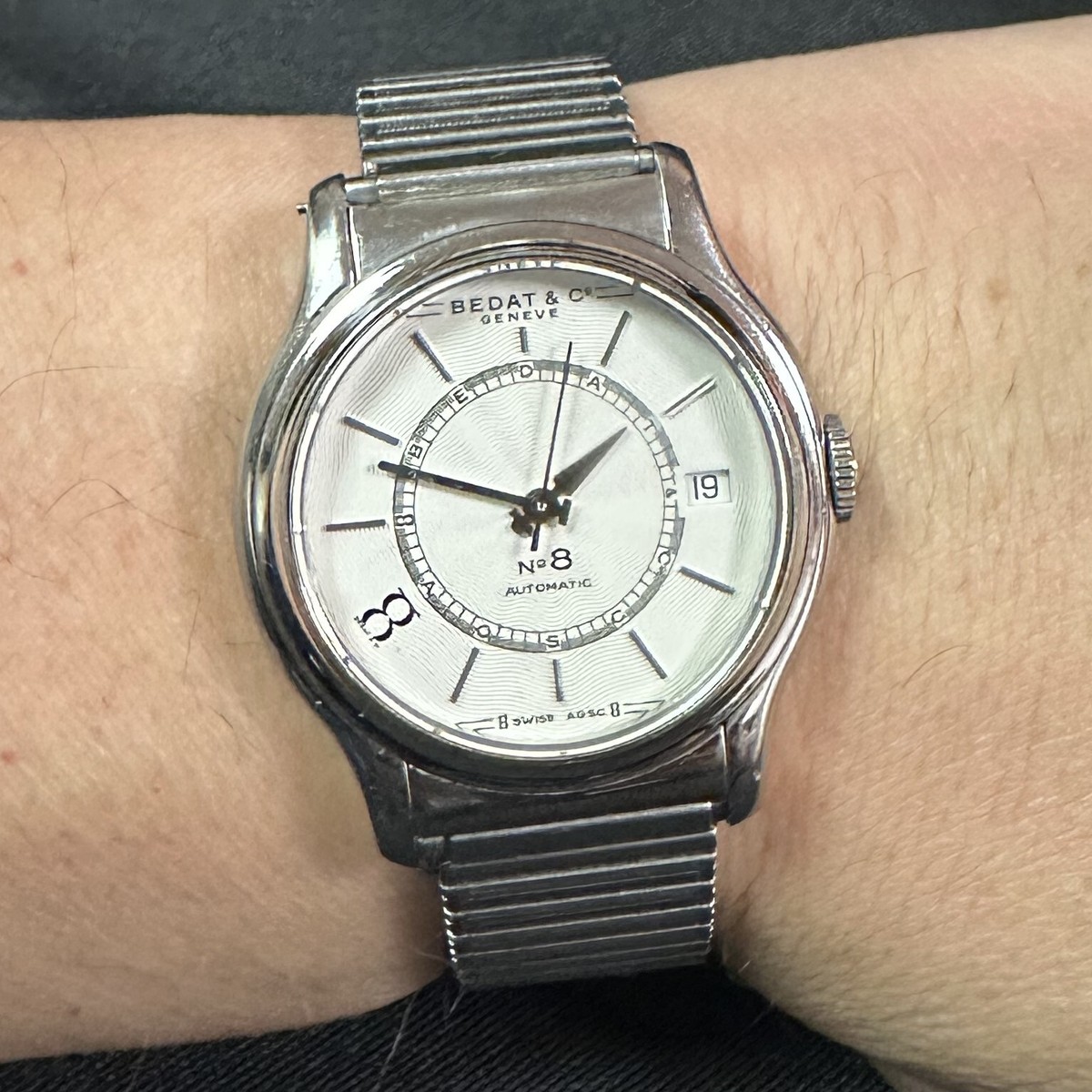 Bedat & Co Automatic Watch No. 8 Stainless Steel 37mm Ref 808 | eBay