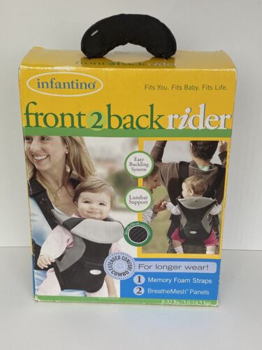 Infantino, Front to Back Rider, easy Buckling System,Lumbar Support, Memory Foam - Picture 1 of 3