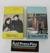 Lot of 2 Vintage John Lennon Yoko Ono Cassette Singles - One Sealed NOS