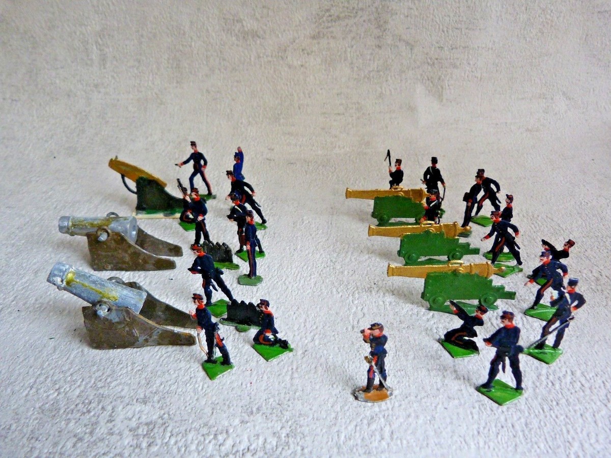 PLATS D'ÉTAIN - Heinrichsen Zinnfiguren : 10 soldats français 1870 en