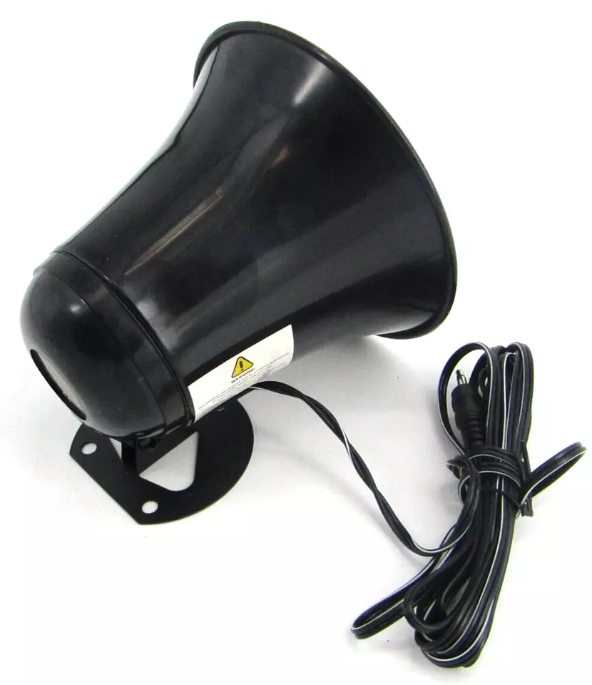Pyramid All Weather 5" PA Trumpet Horn Mono Extension Speaker Loud Siren System - Image 4 of 4