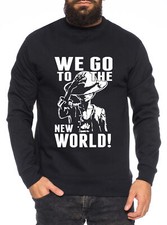New World Stroh Hut One Manga Herren Sweatshirt Ruffy Anime Piece