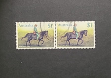 1986 $1 Joint Pair Horse stamps, finely used