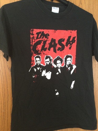The Clash - Black Shirt. M. M&O Knits. - Gem The Clash - Black Shirt. M. M&O Knits. - Gem