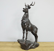 Stag on Plinth Ornament