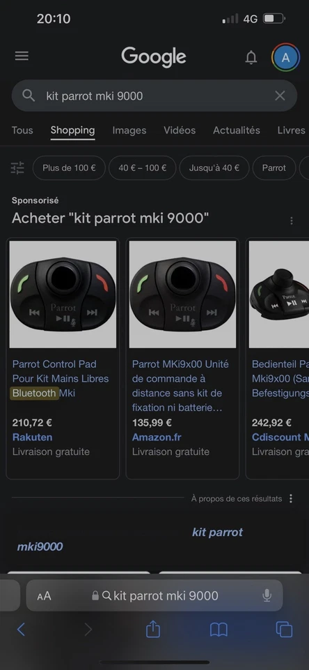 Kit Bluetooth Parrot Mki 9000 - Photo 2/2