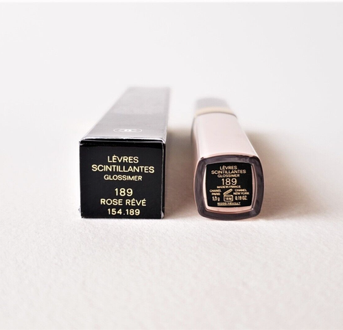 CHANEL Glossimer Lèvres Scintillantes Lip Gloss 189 ROSE REVE - Picture 2 of 2
