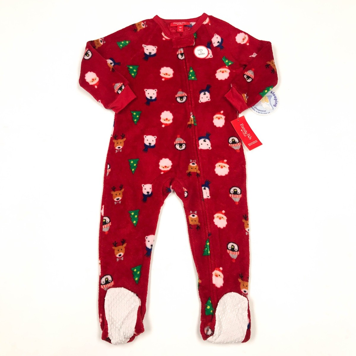 Macy's Family PJs Baby Size 24M Christmas Theme One-Piece Pajamas