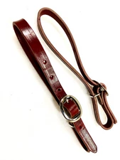 Breast Collar Tugs - 5/8" x appx. 24" - Burgundy - NPCart Buckle - 1 Pair (F574)