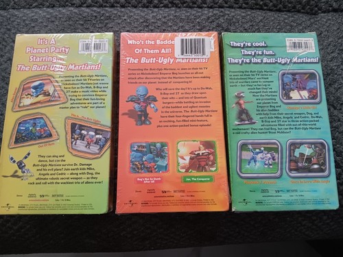 New Sealed Rare 3 Lot Butt-Ugly Martians VHS Hoverboard Heroes Best Of Bad Guys - Picture 2 of 3