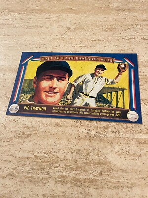 1982 Davco  Hall of Fame Baseball Star - Pi e Traynor - Pittsburgh Pirates NRMT
