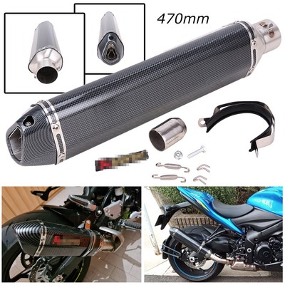 36-51mm Metal Exhaust Muffler Tail Pipe Slip On for Motorbike Reliable 330mm 36-51mm Metal Exhaust Muffler Tail Pipe Slip On for Motorbike Reliable 330mm