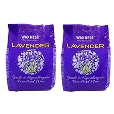 Waxness Gentle & Hypoallergenic Face Hard Wax With Lavender Oil 0.8 lb Pack of 2