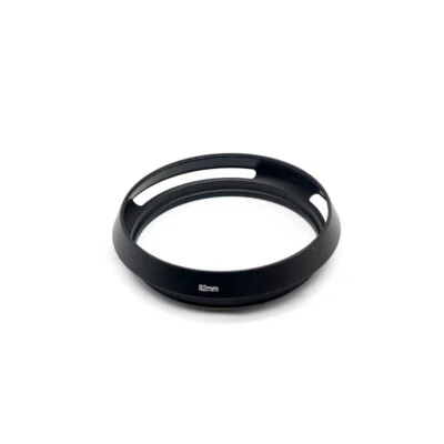 LINGOFOTO 82mm Metal Vented Lens Hood for Leica Summicron M R Voigtlander Black or Silver