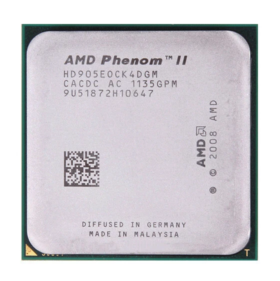 AMD Phenom X4 600E X4 605E X4 610E X4 905E Socket AM3 CPU Processor - Image 4 of 4