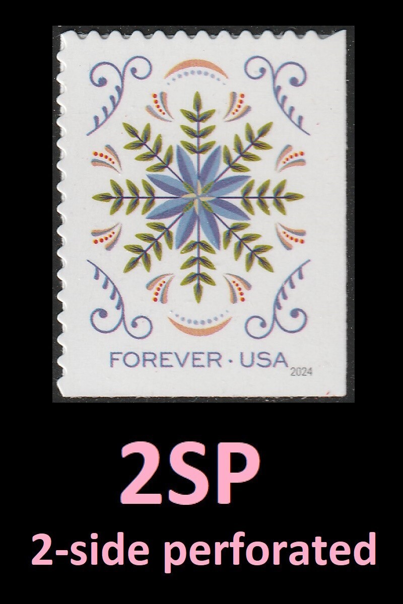 US 5944 Holiday Joy Blue Flower F 2SP single MNH 2024 | eBay