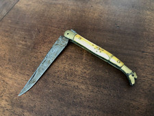 RARE ANCIEN COUTEAU 1 LAME, JAMBE DE FEMME, SANS MARQUE, O. BESSET? ( L 9 cm)