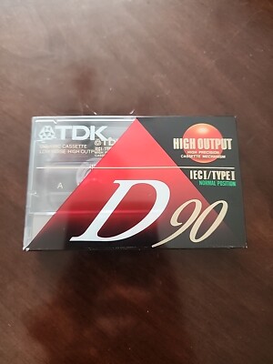 TDK D60 High Output Cassette NEW, Blank Audio Cassette Tape