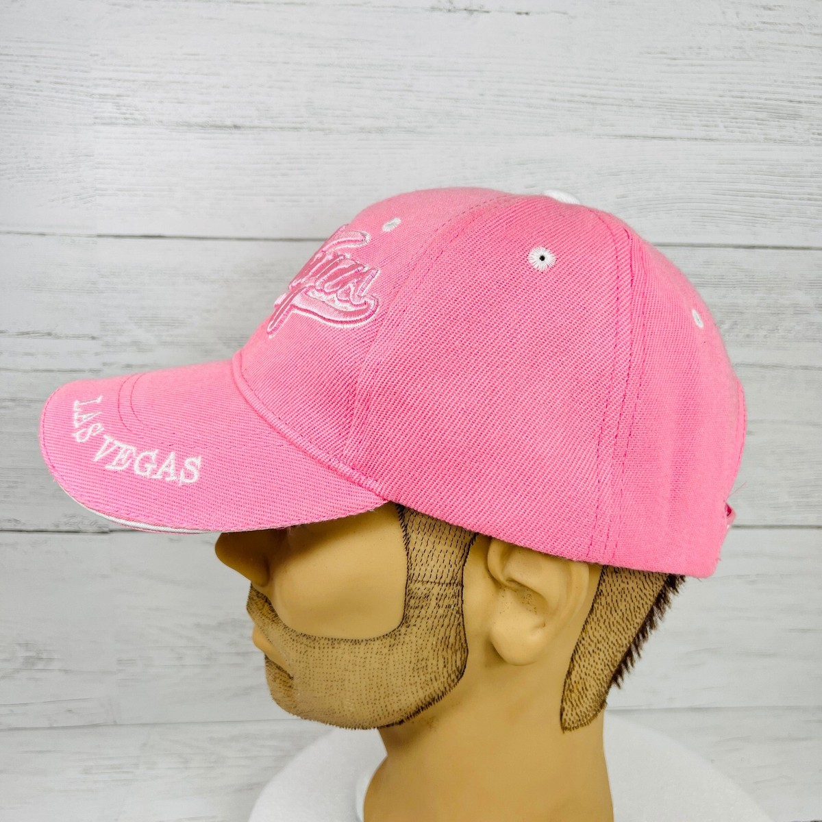 Las Vegas Baseball Hat Cap Adjustable Embroidered Pink | eBay display picture 2