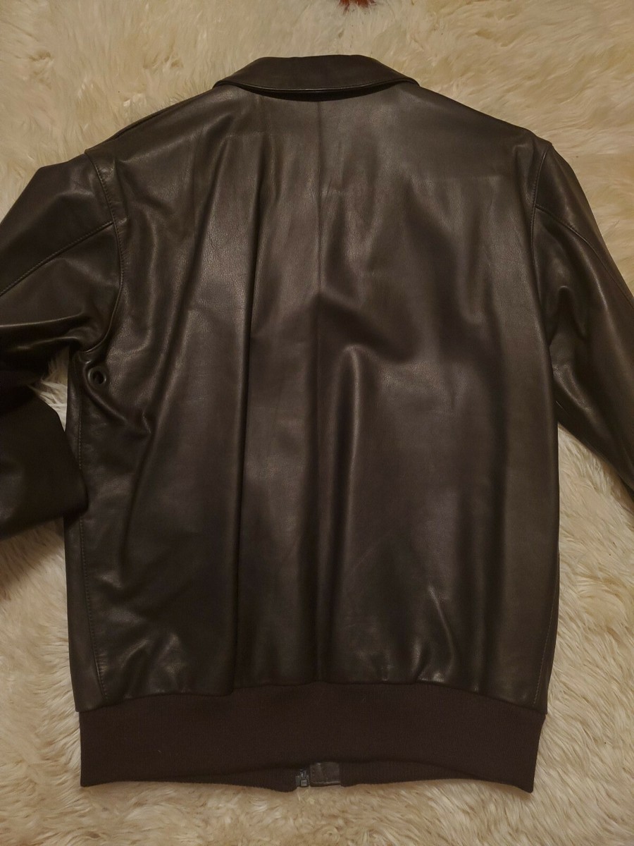 NWT N.HOOLYWOOD HARD WEARING LEATHER BOMBER JACKET 42 40 L NWT N.HOOLYWOOD HARD WEARING LEATHER BOMBER JACKET 42 40 L
