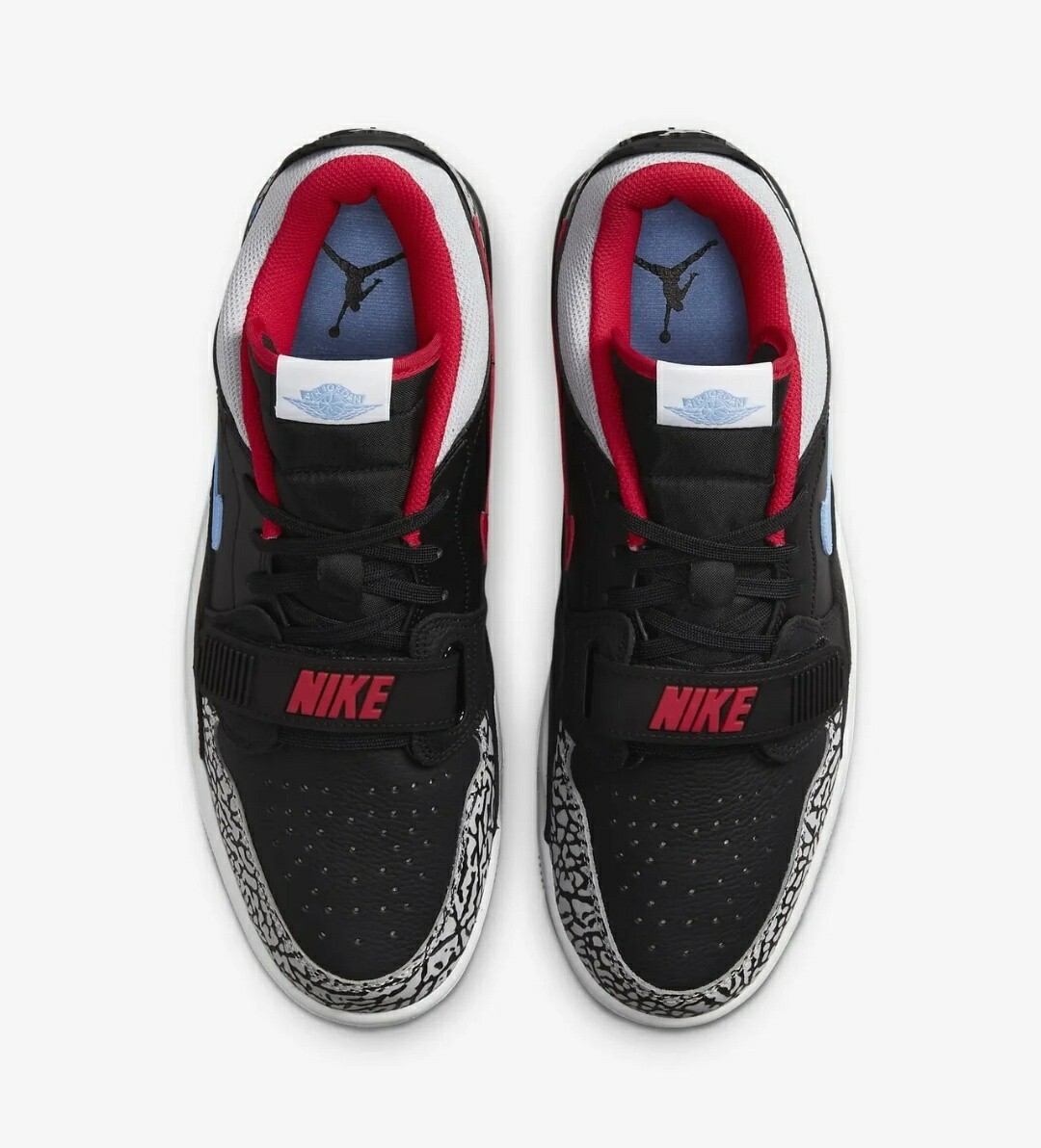 Nike Air Jordan Size 9 Legacy 312 Low Chicago Flag Black Blue Red CD7069-004 ✓ NIKE AIR JORDAN LEGACY 312 LOW CHICAGO FLAG Black Blue  main image 3