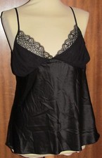 Camisole Babydoll Black Silky Feel With Lace Cup Detail Valentine Gift Idea X3A