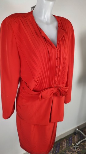 LUISA SPAGNOLI COMPLETO GONNA GIACCA DONNA TG. 50 SUITS WOMAN ITALY VINTAGE - Photo 8 sur 13