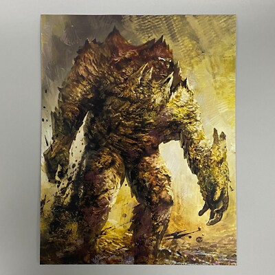 Clay Golem die Welt Von The Witcher Videospiel Compendium Concept Kunst Poster