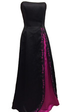 Dave  Johnny by Laura Ryner Ball Gown Dress, SZ 5/6, Black, Embroidery/Sequins