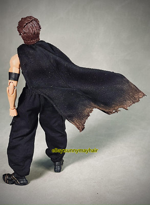 1:12 Broken Cloak Outfit Black Clothes Fit 6 '' shf Female/Male Figure Body toy