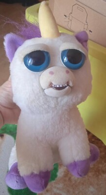 Feisty Pets 8 Zoll Einhorn Glenda Glitterpoop weiß Plüschtier Kuscheltier