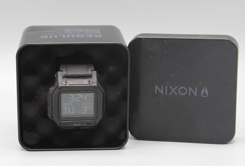 Nixon The Regulus Men's Black Watch *Pre-Owned* Free Shipping