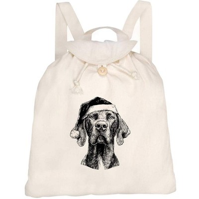 Rucksack ''Deutsch Kurzhaar Zeiger mit Weihnachtsmütze'' (RK00043904)
