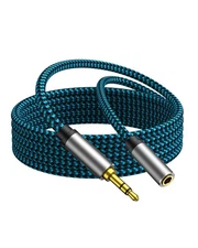 25FT 3.5mm Headphone Extension Cable - Nylon Braided AUX Cord Extender
