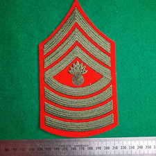 US United States Marine Corps Master Gunnery Sergeant Rank Chevron Patch Abzeichen