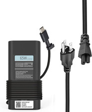 65W USB Type C Laptop Charger for Dell USB C Charger, Dell Laptop Charger for La