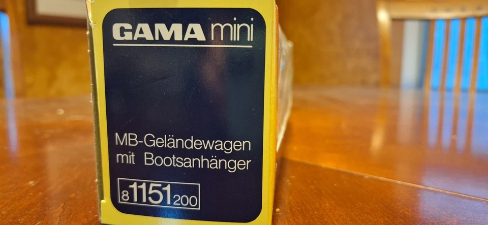 Gama (Alemania Occidental) Mercedes Gelandewagen y juego de barco de velocidad RARO Y SIN USAR, EN CAJA Foto 2 de 4
