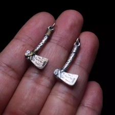 1Pc Tibetan Silver Fashion Axe Pendant Accessories Small Pendant
