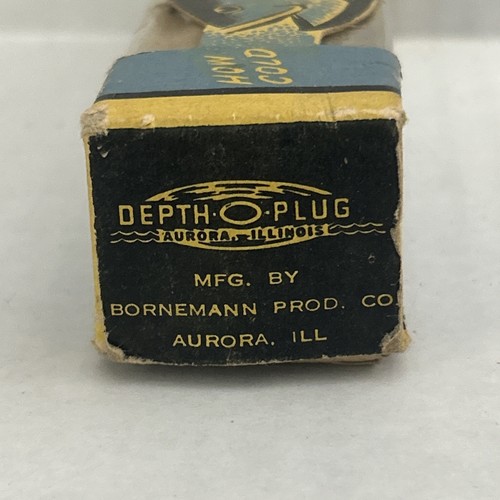 Vintage Depth-O-Plug Fishing Lure BOX Only fish - Picture 6 of 10