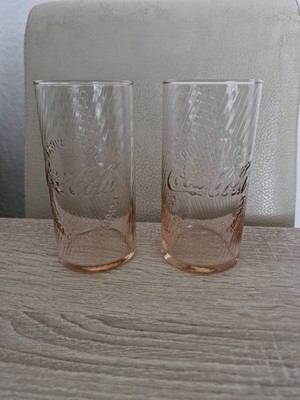 Coca Cola Gläser Rosa 2 Stück