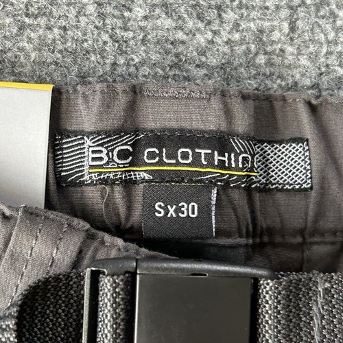 BC Clothing Pants Men 32 X 24 Short Convertible Cargo Shorts Grey New NWT Boys - Picture 3 of 11