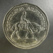 1968 Argentina 10 Pesos – Nearly Uncirculated