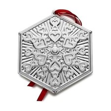 Wallace 2024 Silver Plated Snowflake Ornament 4Th Edition